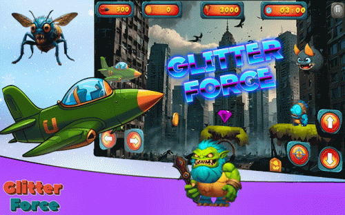 Glitter Force Aerial Adventure Game