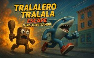 Tralalero Tralala: Escape Tung Tung Sahur Online Arcade Game