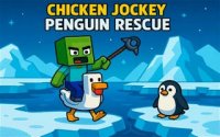 Chicken Jockey: Penguin Rescue - Arctic Adventure Game