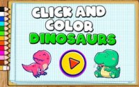 Click and Color Dinosaurs - Free Coloring Game