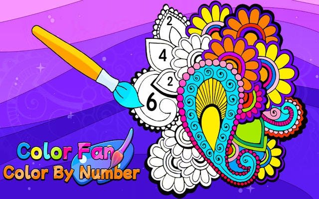 Color Fan - Color By Number: Relaxing Art & Puzzle Game