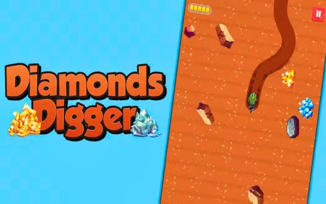 Diamonds Digger: Gem Mining Adventure