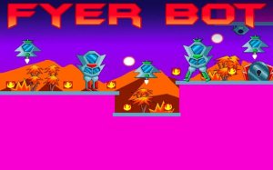 Fyer Bot: Sci-Fi Platformer Online Game
