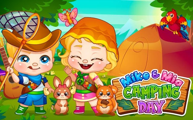 Mike and Mia Camping Day - Kids Adventure Game