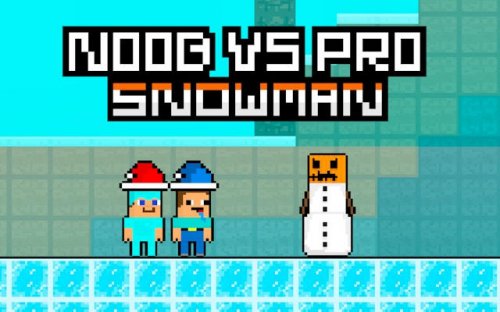 Noob vs Pro Snowman: Icy Survival Challenge