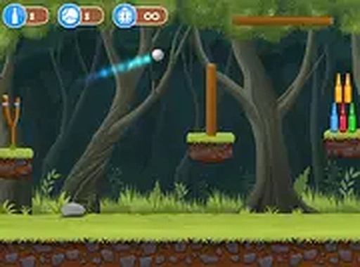 Bottle Knockdown Puzzle Game