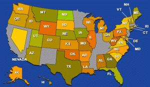 Snappy Maps: USA Geography Puzzle Game Online Puzzle Game
